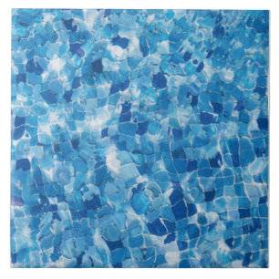 Carreau Surface d'eau bleue Abstraite