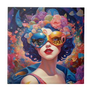 Carreau Surreal Lady Imaginaire Art