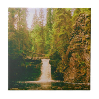 Carreau Swedish Moody Waterfall, Hälsingland, Sweden