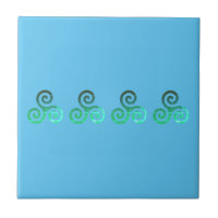 Symbole celtique antique Triskele vert Sky Blue