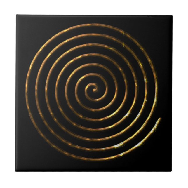 Carreau Symbole celtique spiral (Devant)