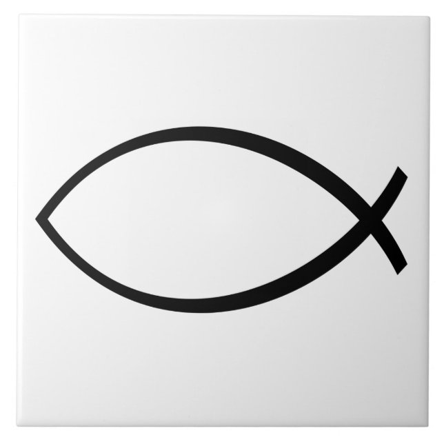 Carreau Symbole Christian Fish (Ichthys) (Devant)