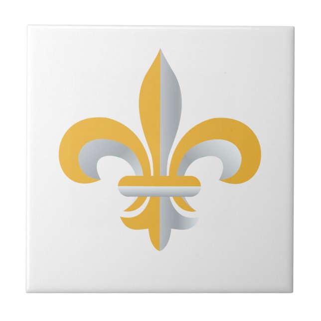 Carreau Symbole de Fleur de Lis (Devant)