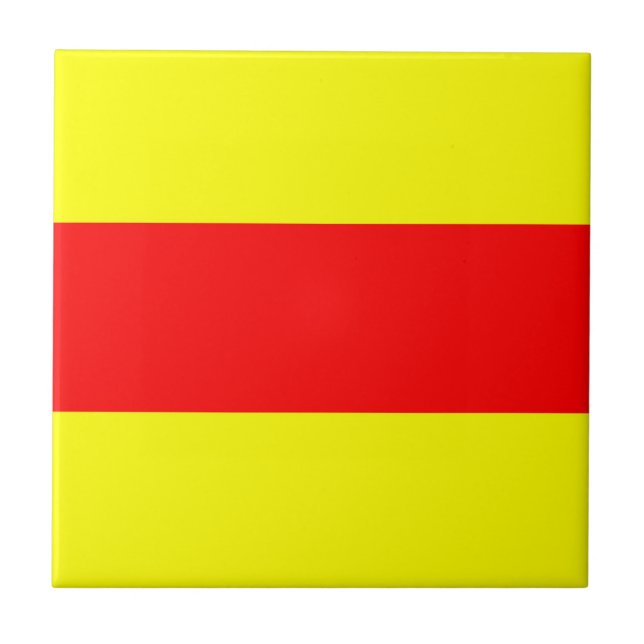 Carreau symbole de l'alphabet maritime (Devant)