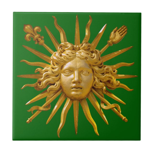 Carreau Symbole de Louis XIV le Roi Soleil (Devant)