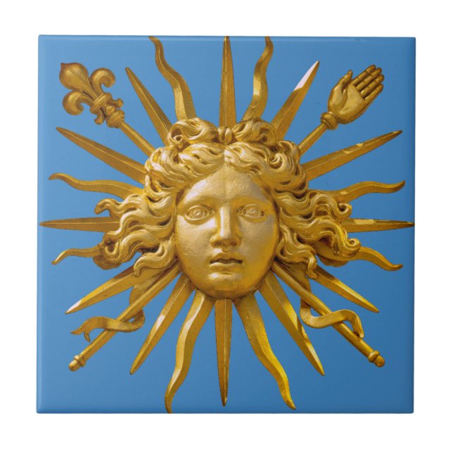 Carreau Symbole de Louis XIV le Roi Soleil (Devant)