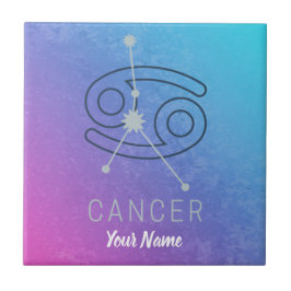 Carreau Symbole du cancer Zodiaque étoile Horoscope Conste