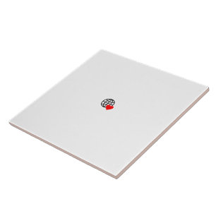 Carreau Symbole du coeur rouge créé avec des lignes lisses