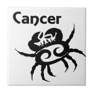 Carreau Symbole et signe du cancer du zodiaque