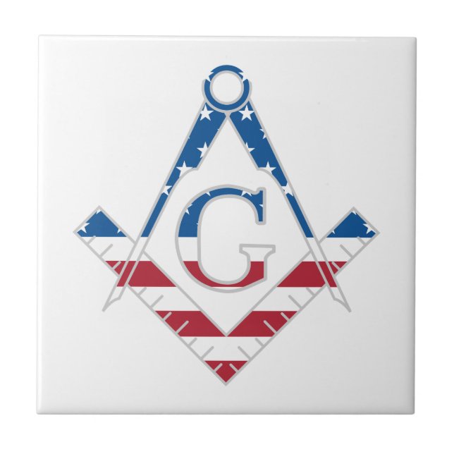 Carreau Symbole Freemasonic des États-Unis (Devant)