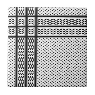 Carreau Symbole Keffiyeh de la Palestine Motif de résistan
