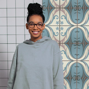 Carreau Symétrie florale Abstraite moderne du milieu du si