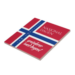 Carreau Syttende Mai 17 mai Drapeau de la Journée national