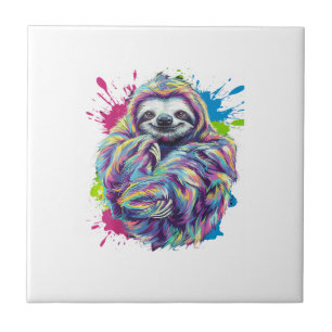 Carreau T-shirt graphique drôle d'art d'animal mignon de p