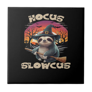Carreau T-shirt Hocus Slowcus pour amoureux de paresseux t