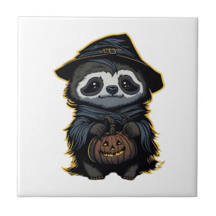 Carreau T-Shirt Oversized paresseux Halloween