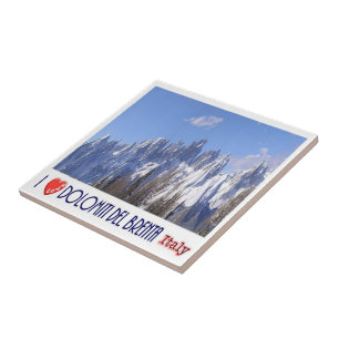 Carreau TAA046 BRENTA DOLOMITES, I Love, Italie,