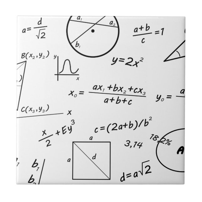 Carreau Tableau blanc de maths intelligent (Devant)