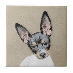 Carreau Tableau Rat Terrier - Cute Original Chien Art