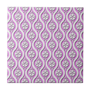 Carreau Tachiwaku avec le motif de Japonais de fleurs de c