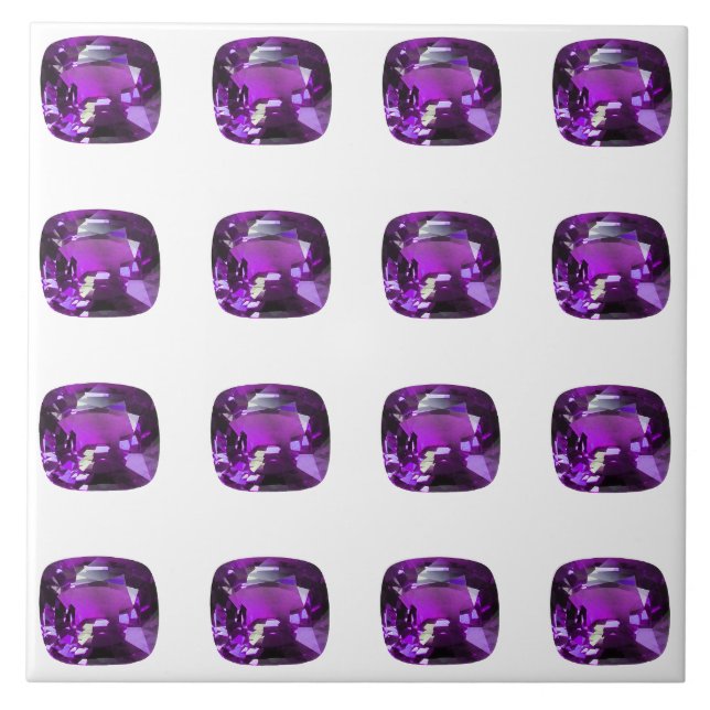 Carreau Tanzanite Gemstone Purple (Devant)