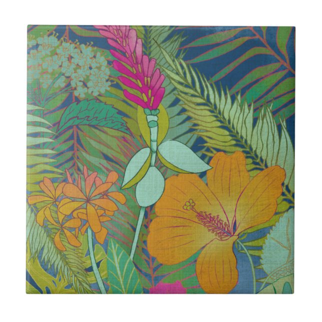 Carreau Tapisserie tropicale II (Devant)