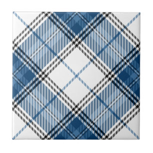 Carreau Tartan bleu blanc