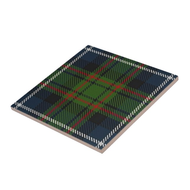 Carreau Tartan écossais d'expressions de MacRae de clan (Côté)