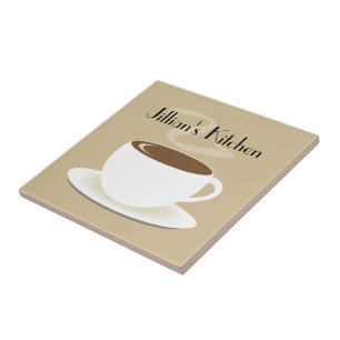 Carreau Tasse de tuile de cuisine de café