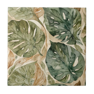 Carreau Taupe et Monstère Verte Carrelage en céramique san