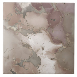 Carreau Taupe palette encre et or abstrait