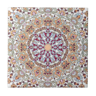 Carreau Tazhib décoré de l'art persan, l'envoie persane