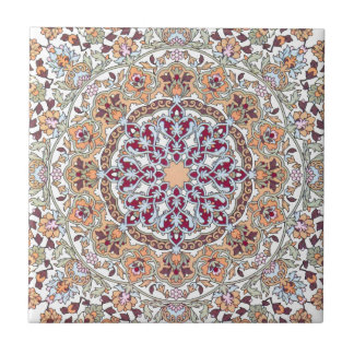 Carreau Tazhib décoré de l'art persan, l'envoie persane