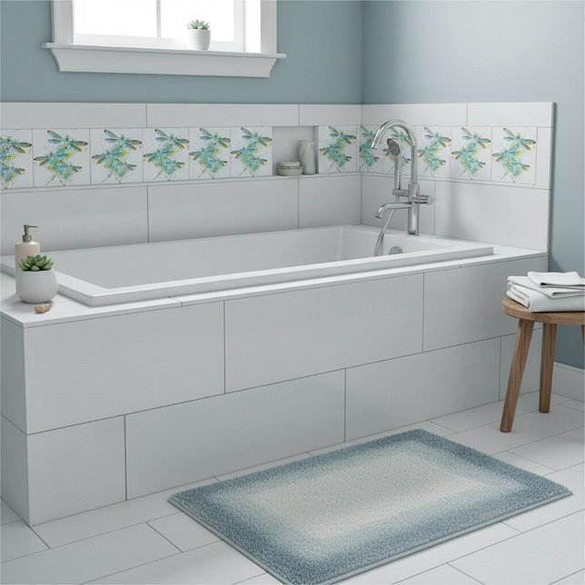 Carreau Teal Dragonfly splatter  (Créateur téléchargé)