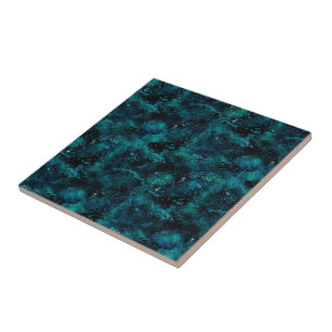 Carreau Teal galaxy Series Design 4