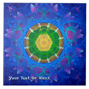 Carreau Teinture à tarte bleu-vert