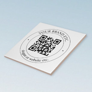 Carreau Téléchargez votre propre code QR et texte personna