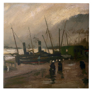 Carreau Tempête portuaire des pêcheurs d'Amsterdam par Vin