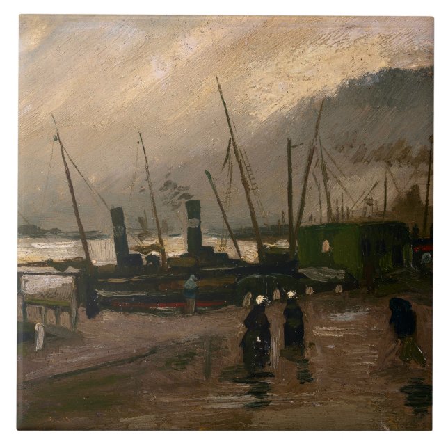 Carreau Tempête portuaire des pêcheurs d'Amsterdam par Vin (Devant)