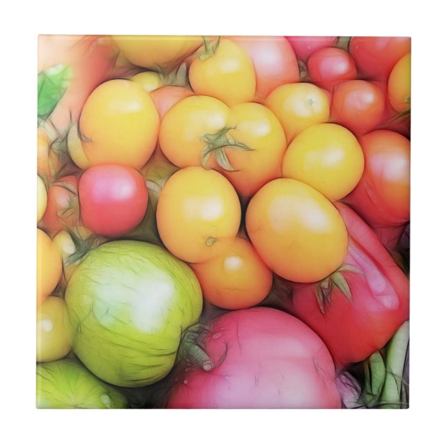 Carreau Temps de récolte - tomates ! (Devant)