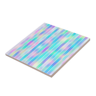 Carreau Tendance jeune moderne bleu rose iridescente strip