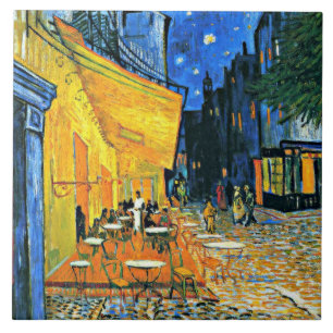 Carreau Terrasse du Café par Vincent van Gogh,