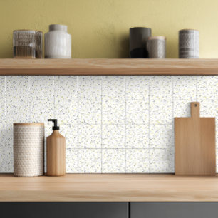 Carreau Terrazzo Gris Jaune Moderne