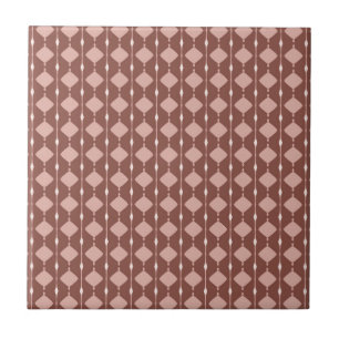 Carreau Terre cuite géométrique africaine Désert Blush