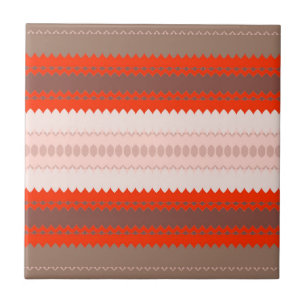 Carreau Terre cuite géométrique africaine Désert Blush