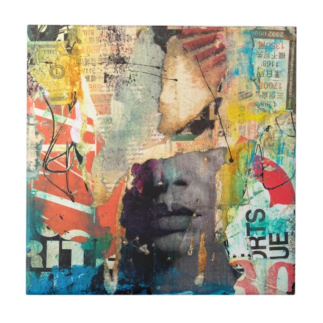 Carreau Tête de collage (Devant)