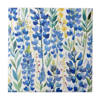 Carreau Texas Bluebonnet Floral Repeating