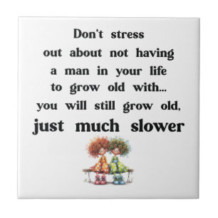 Carreau Texte amusant sur les femmes et les hommes