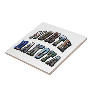 Carreau Texte de l'image du Dakota du Nord