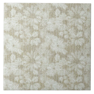 Carreau Texture crème velours de marguerite florale